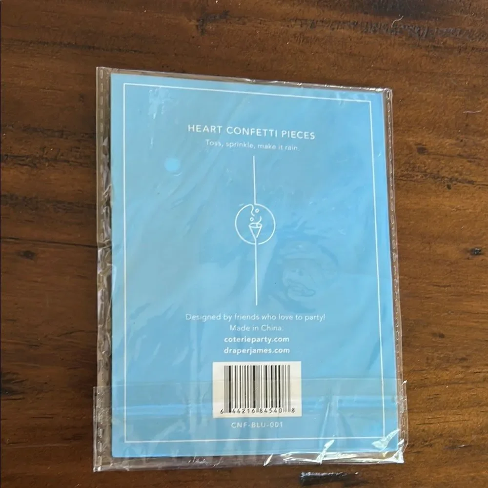 Draper James Heart Confetti in Blue and White set of 2 new